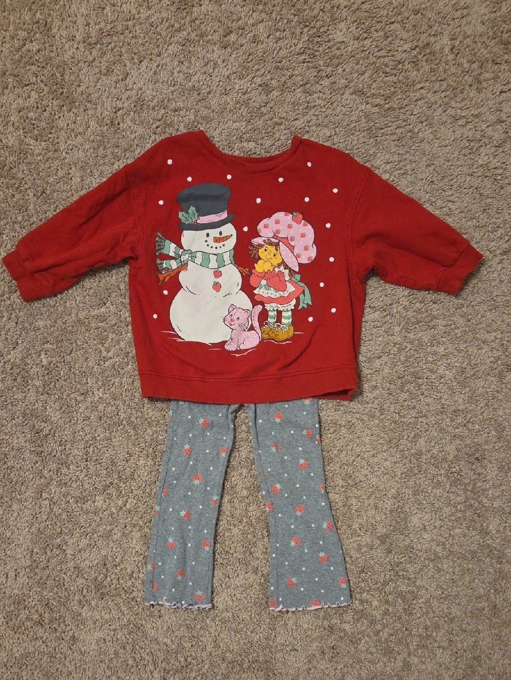 Strawberry Shortcake Holiday Sweatshirt Set
